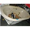 Image 1 : Large jacuzzi tub with pump and tap set