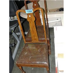 Pair of antique Tback chairs