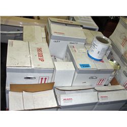 Pallet lot of assorted bass component paints and