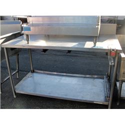 Commercial stainless steel restuarant kitchen prep