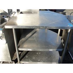 commercial stainless steel restuarant prep counter