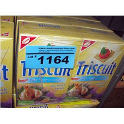 One case of triscut crackers