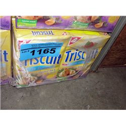 One case of triscut crackers