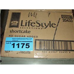 One case of lifestyle shortcake cookies