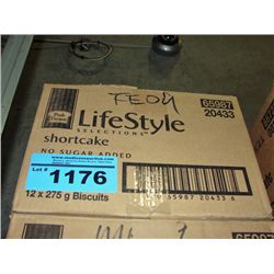 One case of lifestyle shortcake cookies