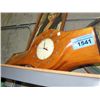 Image 1 : Vintage wooden plane propeller with wooden clock