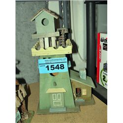 Hand crafted wooden bird hous e