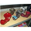 Image 1 : Lot of 5 hand made clay decorative boots