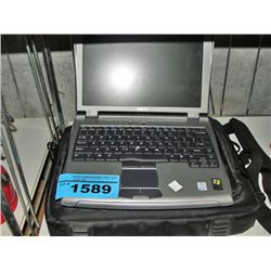 Dell laptop computer with case and accessories