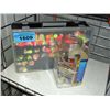 Image 1 : Box full of spin n glos and container of fishing