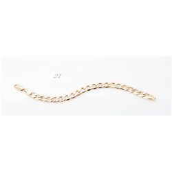 14kt gold clad link bracelet