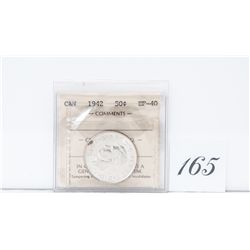 1942 canadian 50cent silver coin *no shipping available*