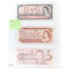 Image 1 : Last 3 issues of canadian 2 dollar bank notes
