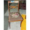 Image 1 : Mahogany side chair with petite point upholstered