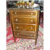 Image 1 : Vintage 4 drawer walnut dresser