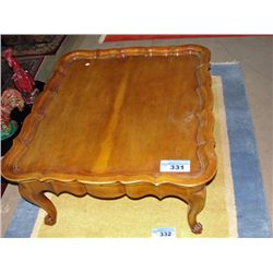 Scallop top french provincial style cocktail table