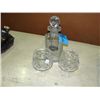 Image 1 : Crystal brandy liqour decanter with 2 brandy