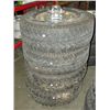 Image 1 : Set of 4 tires with dodge 5 bolt rims (2 sets of 2