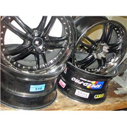 Set of 4 avarus by savini speed pro tire rims