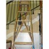 Image 1 : Approx 10F tall wooden step ladder