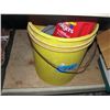 Image 1 : yellow bucket of misc tools