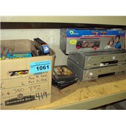 2 combo VHS / DVD player with VHS and DVDs