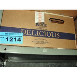 One case of kettle brand potato chips