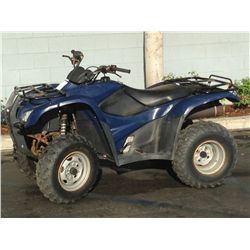2007 HONDA TRX420TM 4x4 ATV GAS POWERED AUTOMATIC (POLICE ISSUED)