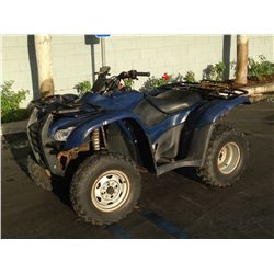 2007 HONDA TRX420TM 4x4 ATV GAS POWERED AUTOMATIC (POLICE ISSUED)