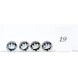 4x Solid Silver Canada Maple Leaf Coins *NO SHIPPING AVAILABLE*