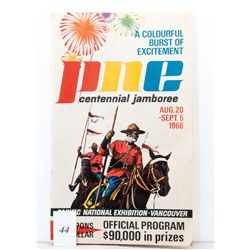 1966 P.N.E. Centennial Jamboree Program