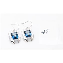 New rainbow topaz sterling earrings