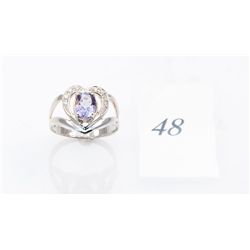 New amethyst sterling ring