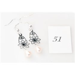 New pearl sterling earrings