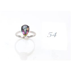 New mystic topaz sterling ring