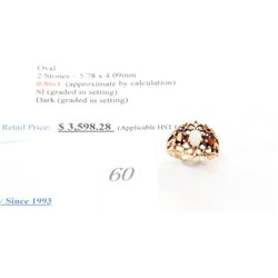 10k gold 1.58carat custom made ethopian fire opal