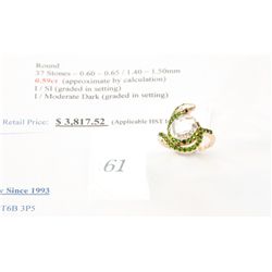 10k gold 5.81carat custom made topaz-tourmaline