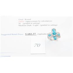 925 solid silver 2.61carat custom made quartz