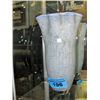 Image 1 : Large art glass vase - white clear and blue