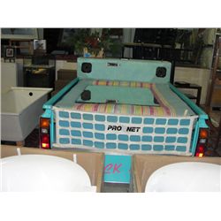 Turqouise truck box double size bed complete with