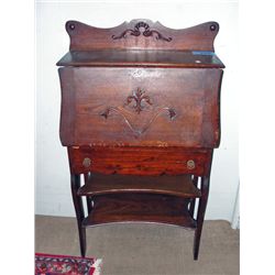 Early 1900s oak drop front desk