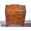 Image 1 : MId to late 1800s mahogany 4 drawer drop front