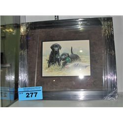 Framed print titled double trouble by artist