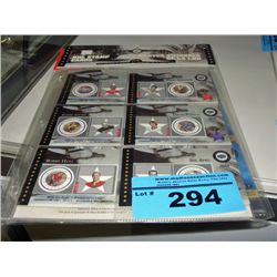 2 NHL collectors stamp card sets