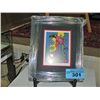 Image 1 : Framed native print titled spirit quest by artist