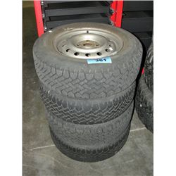Set of 4 winter mark radial tires mud and snow