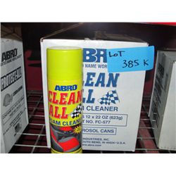 One case of Abro clean all foam cleaner