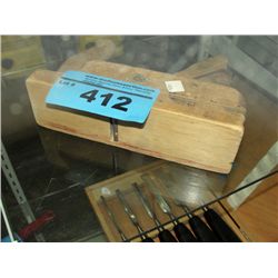 vintage wooden wood workers smoothing plane