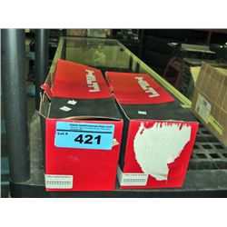 2 boxes of hilti concrete pins