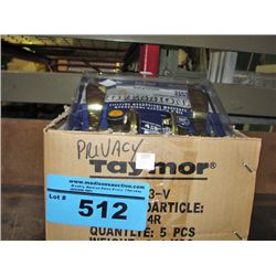 Box full of taymor brass locking door handles